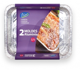 MOLDE ALUMINIO FLISS 2 UN. 2,7 L.