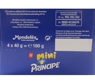 GALLETAS MINI PRINCIPE PACK 4X40 GRS.