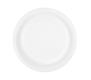PLATOS REDONDOS BLANCO CARTON 23 CM. GARCIA DE POU 1 UN.