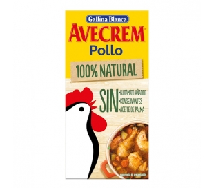 CALDO AVECREM POLLO,100% NATURAL GALLINA BLANCA PASTILLAS 10X9 GRS.