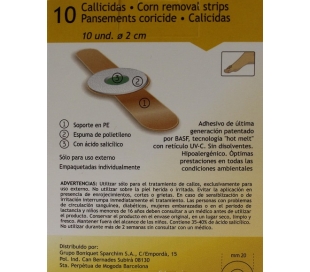APOSITOS CALLICIDAS C/ ACIDO SALICILICO PREVEX 10 UDS.