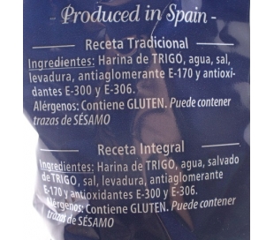 APERITIVOS PANADERIA COLINES INTEGRALES CONFALON 250 GR.