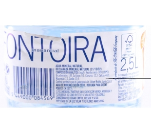 AGUA MINERAL AQUABONA 2.5 L.