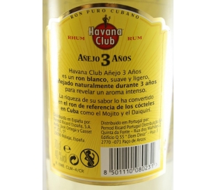 RON BLANCO 3 AÑOS HAVANA CLUB 70 CL.