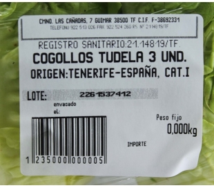 FRUTERIA LECHUGA COGOLLOS BDJ . UNIDAD