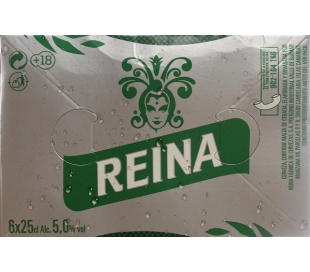CERVEZA PREMIUM QUALITY REINA ORO BOT. 6X25 CL.