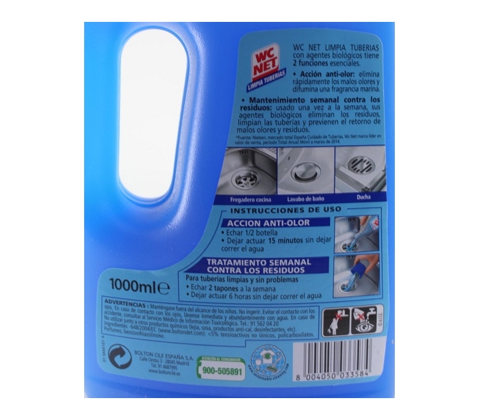 Comprar Desatascador Wc Net Tuberias 700 ml Wc Net