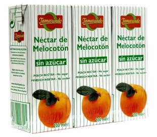 NECTAR MELOCOTON SIN AZUCAR TAMARINDO PACK 3X200 ML.