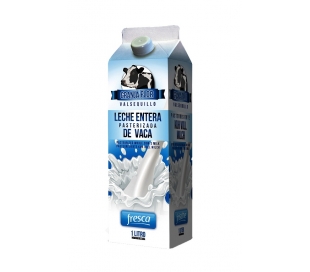 LECHE FRESCA PASTERIZADA ENTERA DE VACA GRANJA FLOR 1 L.