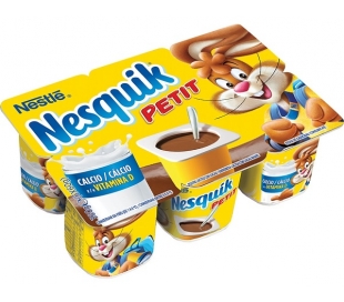 PETIT CON CACAO NESQUIK PACK 6X60 GR.