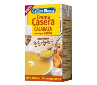 CREMA CASERA CALABAZA CON NATA GALLINA BLANCA 500 ML.