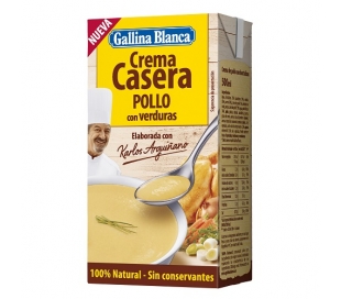 CREMA CASERA POLLO CON VERDURAS GALLINA BLANCA 500 ML.