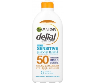LECHE SOLAR F50 SENSITIVE ADVANCED DELIAL 400 ML.