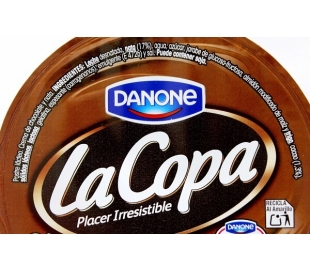 COPA CHOCOLATE Y NATA DANONE PACK 2X110 GR.