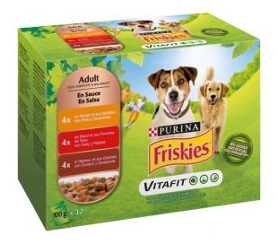 comida-perro-en-salsa-pollocordero-y-buey-friskies-pack-12x100-grs