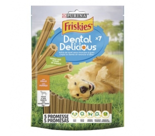 SNACK PERRO DENTAL DELICIOUS POLLO FRISKIES 200 GR.