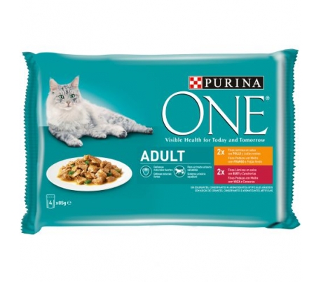 comida-gatos-adult-pollo-buey-purina-one-pack-4x85-grs