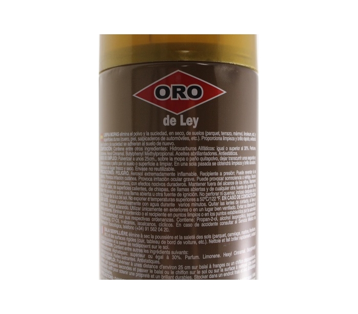 Oro Limpia Mopas Spray limpieza en seco