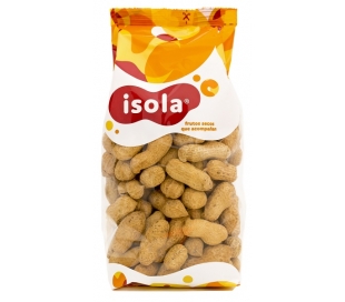 CACAHUETES CON CASCARA TOSTADOS ISOLA 250 GR.