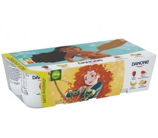 YOGUR SABORES LICENCIA DANONE PACK 8X120 GR.