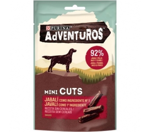 SNACK PERRO ADVENTUROS MINI CUTS JABALI PURINA 70 GRS.