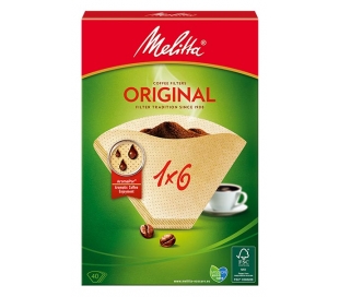 FILTROS 1X6 CAFE PAPEL MELITTA 40 UN.