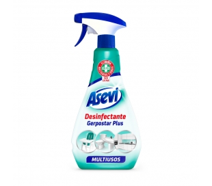 LIMPIADOR DESINFECTANTE MULTIUSOS, SPRAY ASEVI 750 ML.