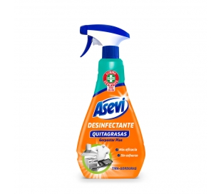 QUITAGRASAS CONCENTRADO, PISTOLA ASEVI 750 ML.