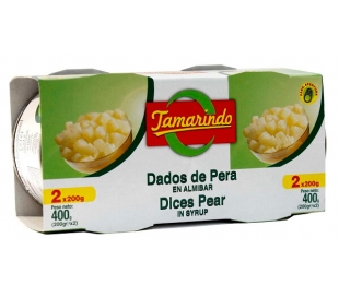 PERA EN ALMIBAR DADOS TAMARINDO PACK 2X115 GRS.