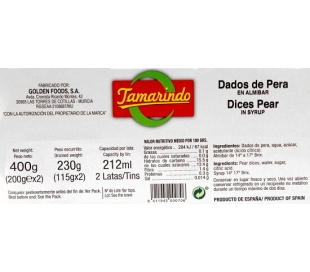 pera-en-almibar-dados-tamarindo-pack-2x115-grs