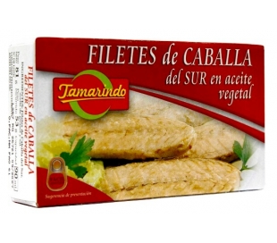 FILETES DE CABALLA ACEITE VEGETAL TAMARINDO 53 GR.