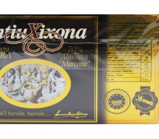 TURRON JIJONA ETIQUET.NEGRA ANTIUXIXONA 150 GRS.