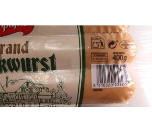 SALCHICHAS GRAN BOCKWURST CAMPOFRIO 400 GRS.
