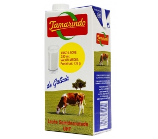 LECHE SEMIDESNATADA TAMARINDO 1 L.