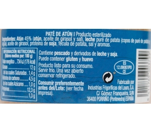 PATE DE ATUN TAMARINDO 125 GR.