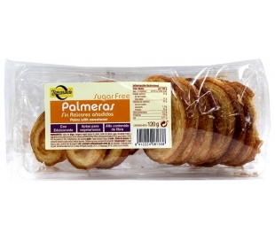 GALLETA PALMERAS SIN AZÚCAR TAMARINDO 120 GR.