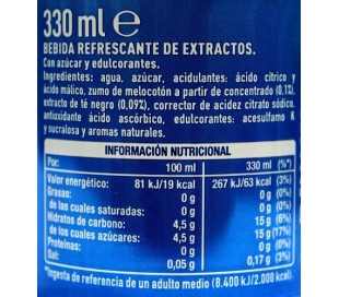 BEBIDA DE TE MELOCOTON NESTEA 330 ML.
