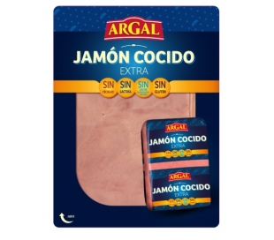 JAMON COCIDO EXTRA ARGAL 120 GR.LONCHAS