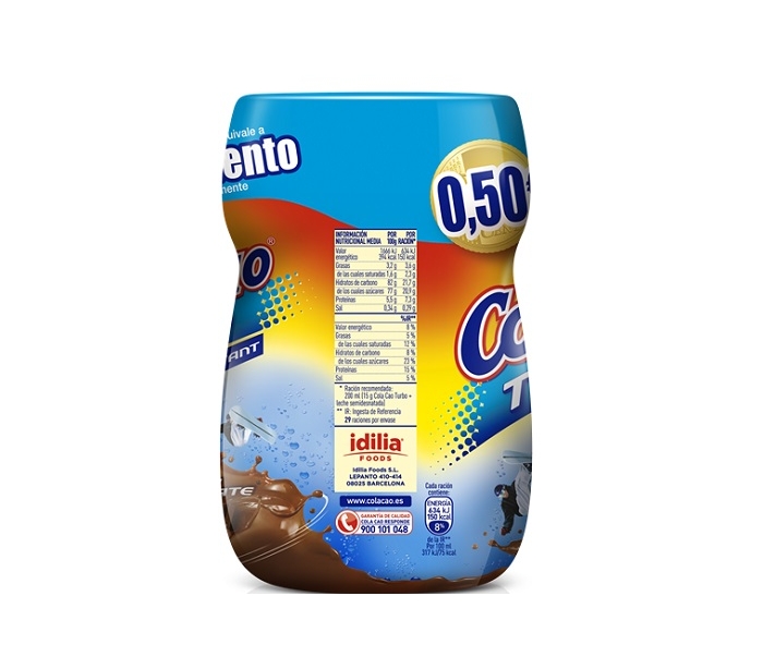 CACAO SOLUBLE TURBO COLA CAO 375 GR.