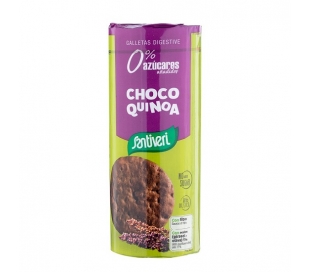 GALLETAS DIGESTIVE CHOCO QUINOA SANTIVERI 175 GR.