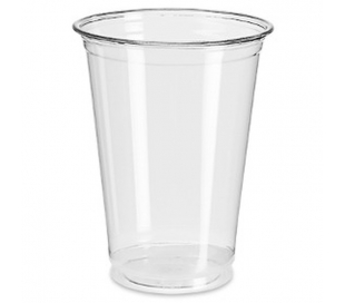 VASO TRANSPARENTE PLASTICO 330 CC. 50 UN.