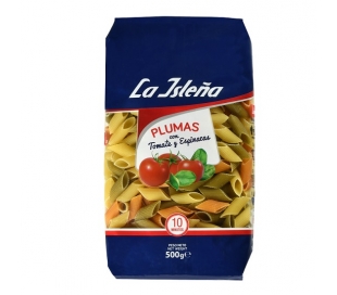 PASTA PLUMA CON VEGETALES LA ISLEÑA 500 GR.