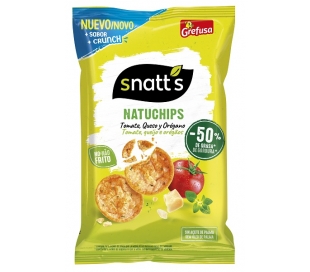 SNACKS TOMATE,QUESO Y OREGANO SNATTS 85 GR.