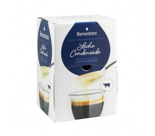 LECHE CONDENSADA ENTERA ENVASES MONODOSIS BENESTARE PACK 100X20 GR.