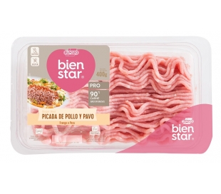 CARNICERIA FRESCA CARNE PICADA PAVO/POLL/VERDUR EL POZO 400 GR.