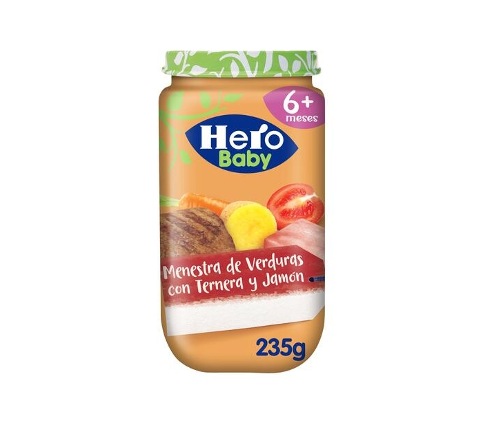 Potito pavo con verduras - Hero baby - 235 g