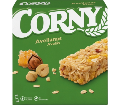 Barritas de cereales con avellanas Gran Dia caja 150 g