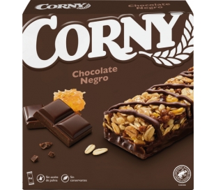 BARRITAS CEREALES CHOCOLATE NEGRO CORNY PACK 6X23 GR.