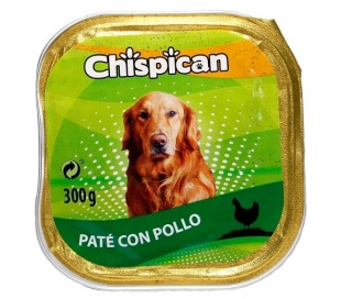comida-perro-pate-con-pollo-chispican-tarrina-300-gr