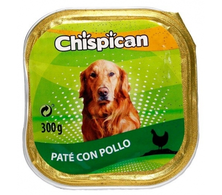 comida-perro-pate-con-pollo-chispican-tarrina-300-gr